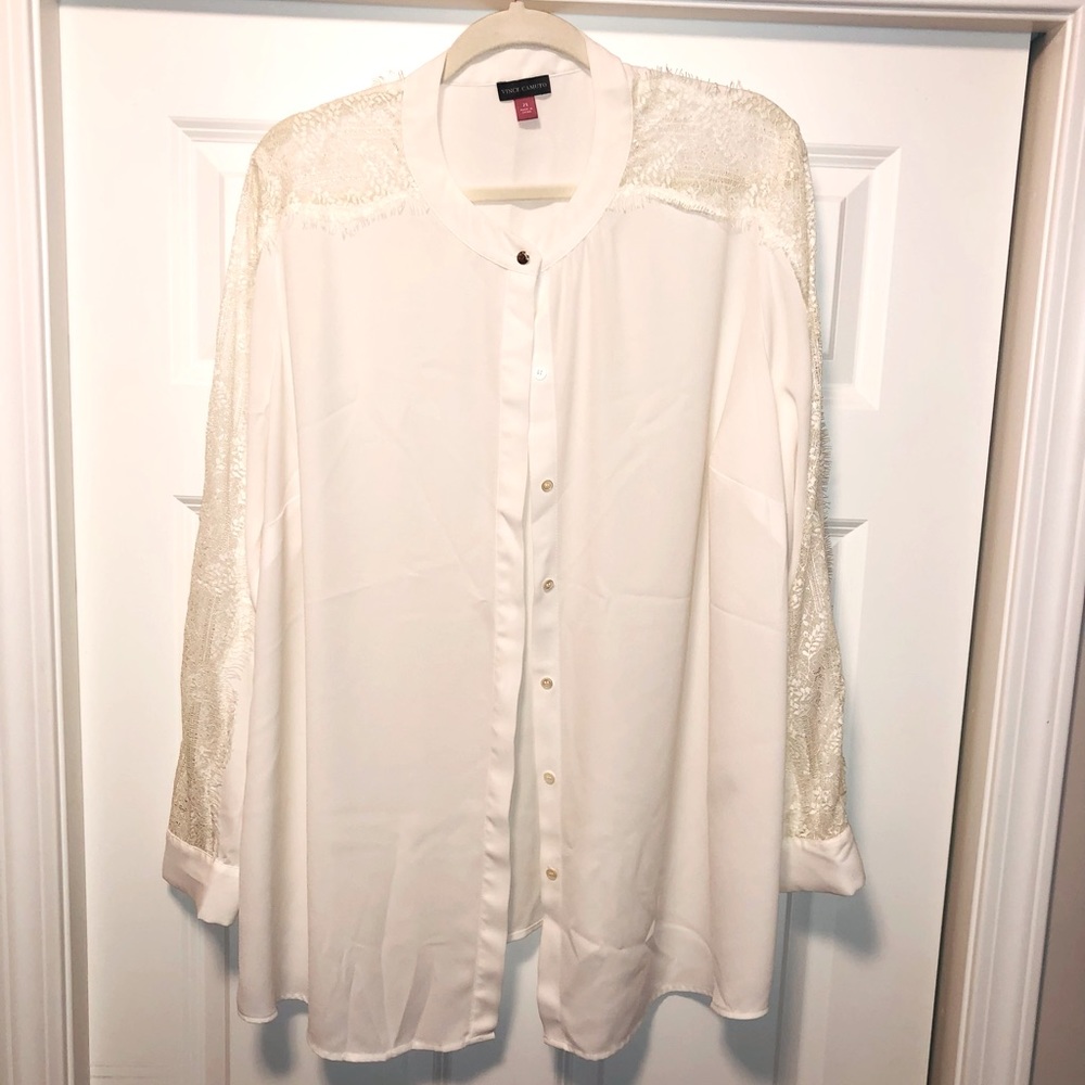 Gently used - Vince Camuto - long-sleeve blouse